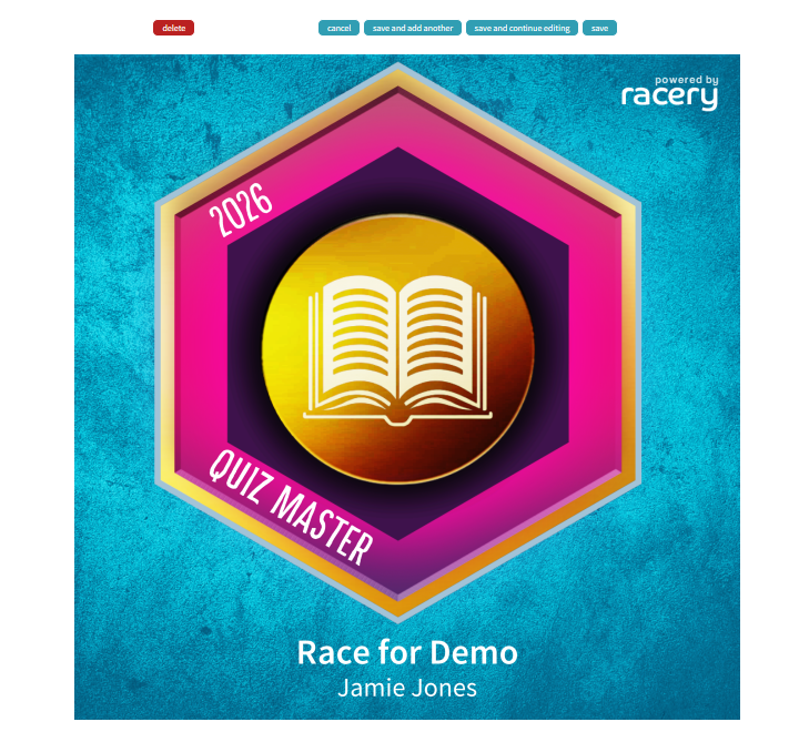 Quiz Master badge preview